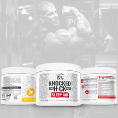 Glass with pre-bed mix of Rich Piana Knocked Out to illustrate a simple nightly routine