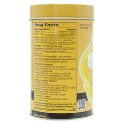 Open tin shows flexible plaster strips ready for easy application