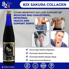 82X Collagen Premium daily dose of 25 ml shown for reference