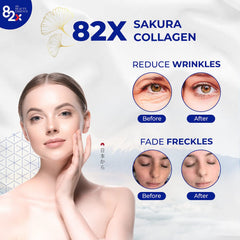 82X Collagen Premium liquid being poured into a glass for easy daily use