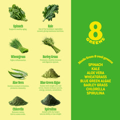 8Greens tablet dissolving in a glass of water for quick greens on the go