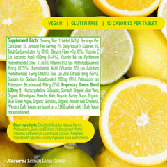 8Greens-tablets-dissolving-water: refreshing effervescence in a glass