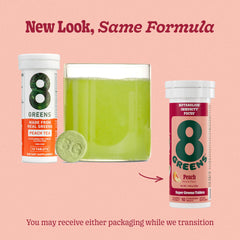 8Greens tablets with glass of water, simple daily ritual