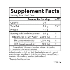 Carlson Maximum Omega 2000 bottle ready for daily use
