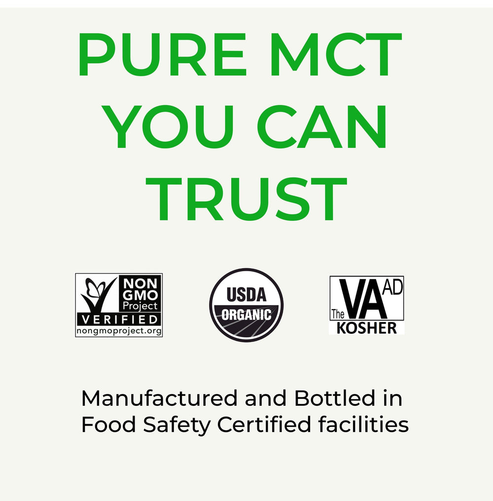 USDA Organic and Non-GMO Verdana MCT Oil with clean label