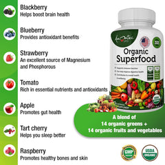 AAMATEC LIFE Organic Superfood capsules close-up ready for daily supplementation