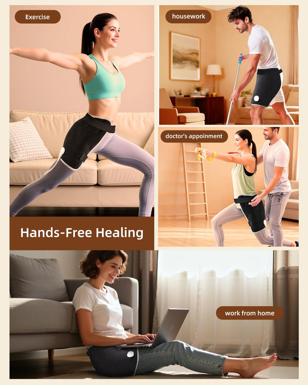 Aassoo graphene-infused heat therapy for sciatic pressure relief potential.