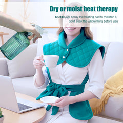 AAYAAY turquoise heating pad ideal for at-home office relief.