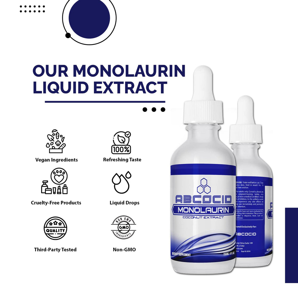 ABCOCID Monolaurin non-GMO and gluten-free formulation