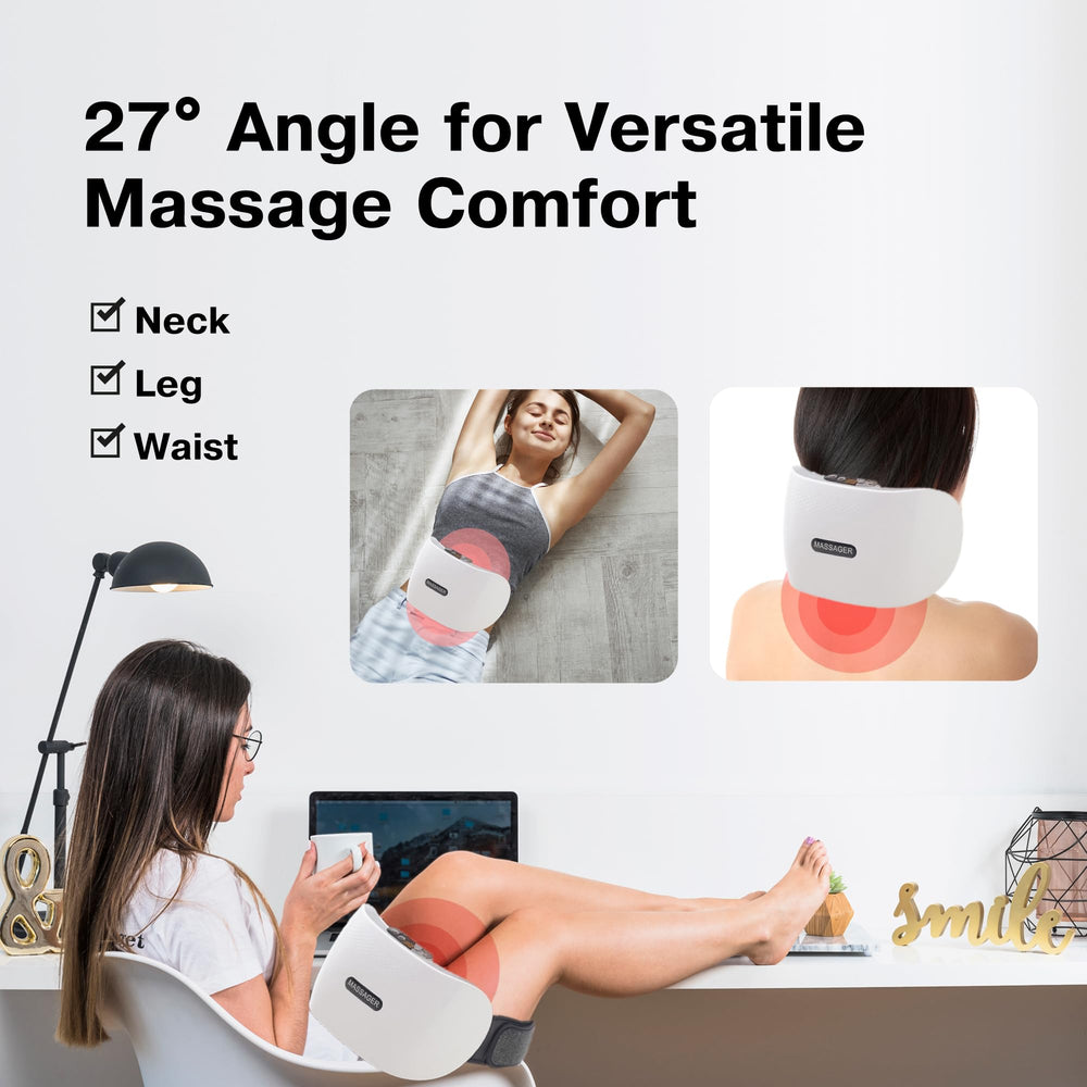 Abdominal Stomach Massager Belt red light therapy shows added relaxation