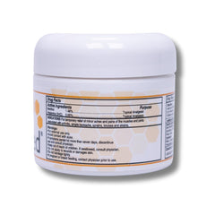ABEE MED application closeup highlighting fast-absorbing, non-greasy texture.