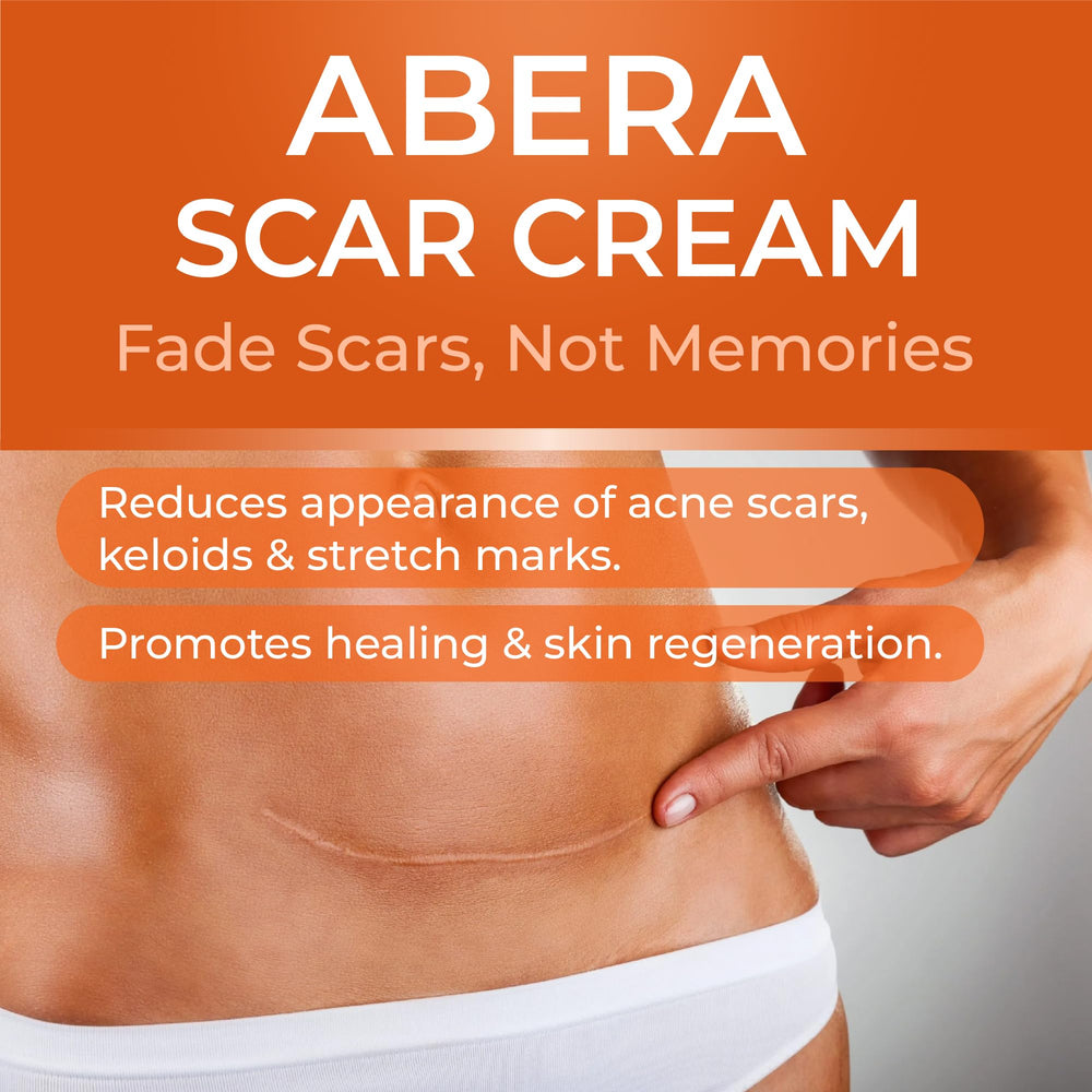 Before and after comparison showing scar improvement