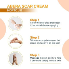 ABERA Scar Removal Cream bottle with easy dosing for daily routine