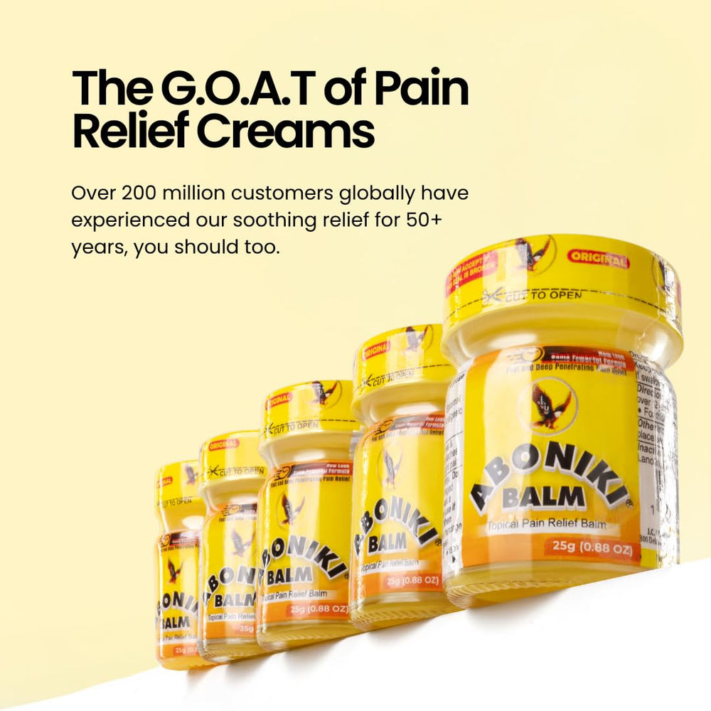 Aboniki Balm applied to the shoulder area for quick relief.