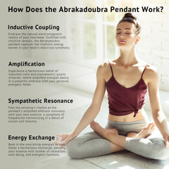 Abrakadoubra Chakra Balance Wearable Necklace designed for on-the-go energy alignment.