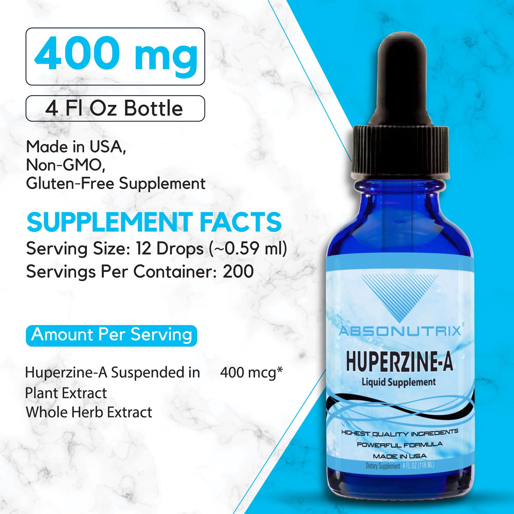 Absonutrix Huperzine-A dosage syringe for precise daily dosing.