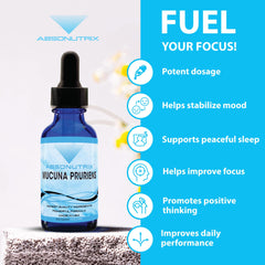 Absonutrix Mucuna Pruriens liquid taste-test glass with refreshing flavor.