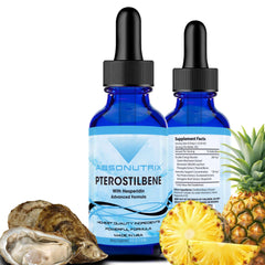 Absonutrix Pterostilbene with Hesperidin bottle front view for daily wellness use