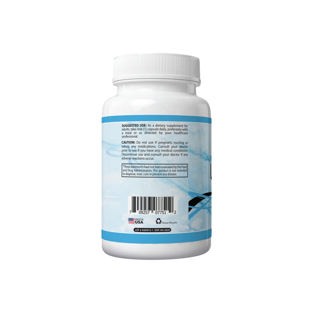 Absonutrix Uridine Monophosphate capsules in vegetarian shells for easy daily use.