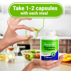 AbsorbAid on kitchen shelf for easy daily routine.