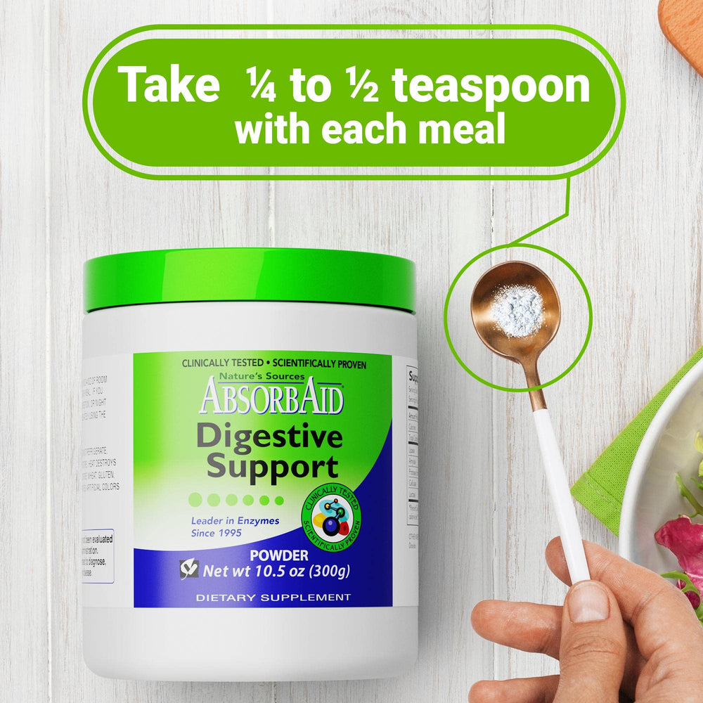 AbsorbAid enzymes dissolving in water before meals