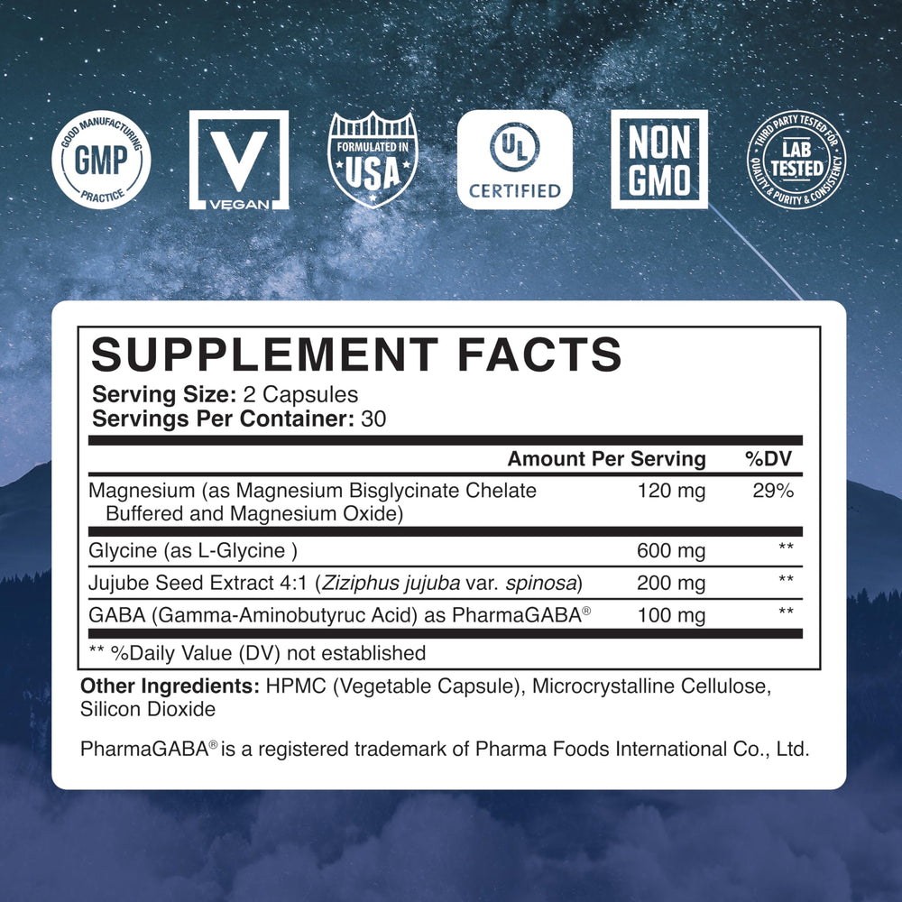 Abundant Earth Minding Down capsules ready for your bedtime routine
