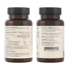 Accentrate Omega 110 hand-holding bottle ready for daily dose.
