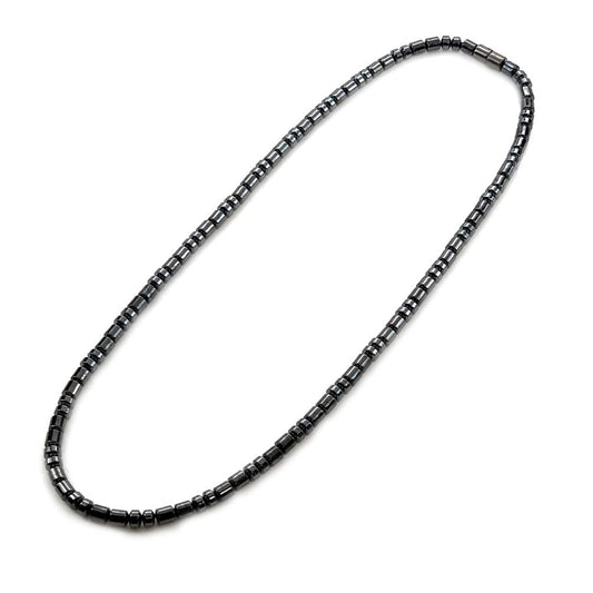 Accents Kingdom men's magnetic hematite necklace with 24-inch length for daily wear.