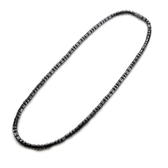 Accents Kingdom men's magnetic hematite necklace with 24-inch length for daily wear.