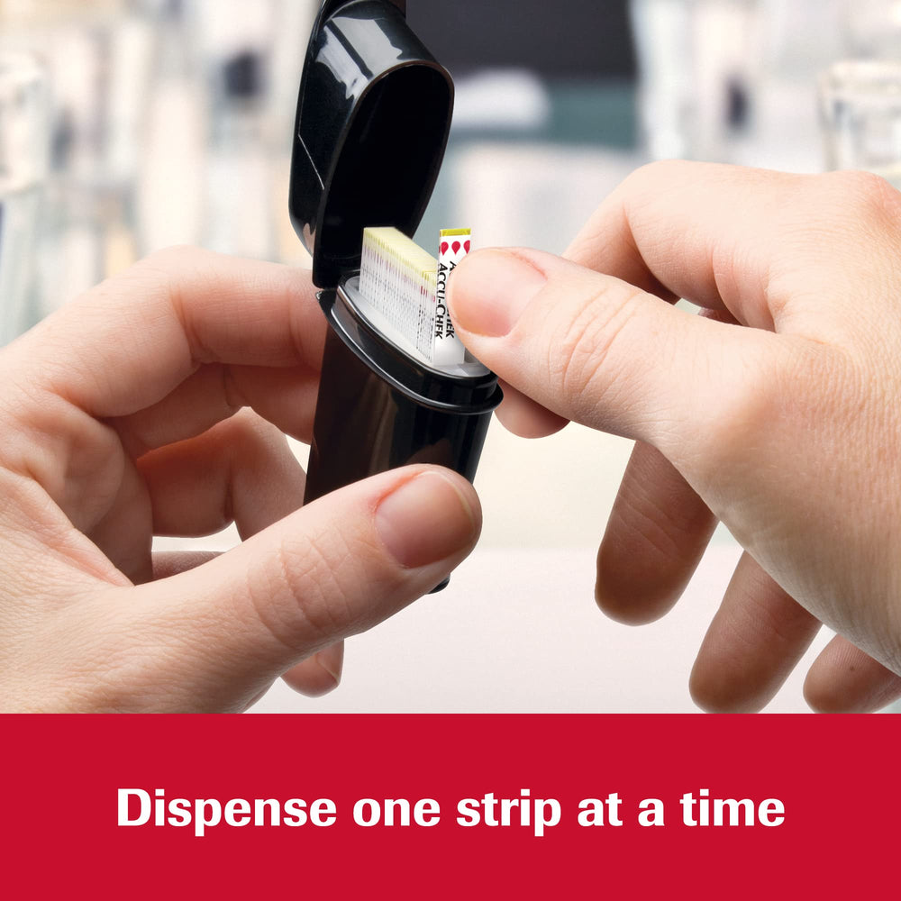 SmartPack dispenses one strip at a time to prevent drops.
