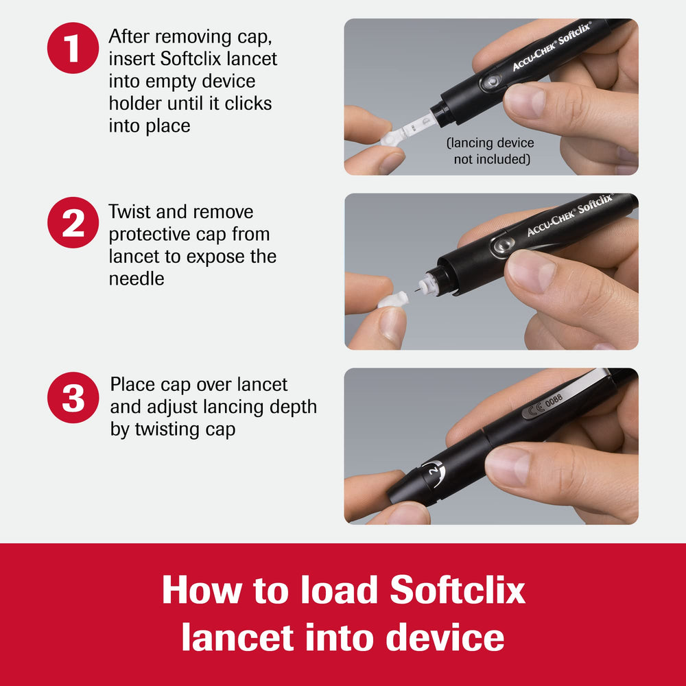 Accu-Chek Softclix-lancing-system compatible for easy integration.