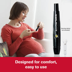 Accu-Chek Softclix-lancets-bevel-cut for smooth entry and hygiene.