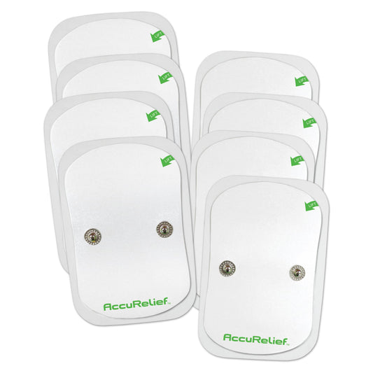 AccuRelief wireless supply kit pads attached to the device for precise coverage.