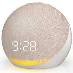 Acedeck sound machine alarm clock on a nightstand for gentle wake up and sleep sounds