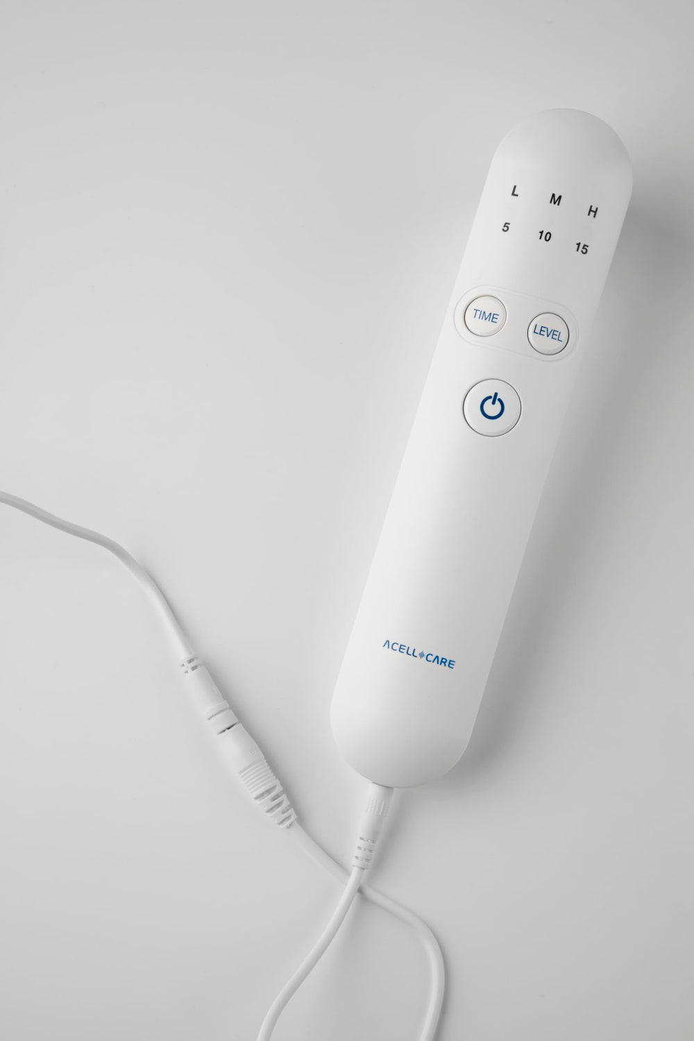 Acellcare Ultrasonic Massager control panel with intuitive indicators for easy operation.