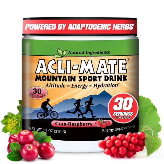 Acli-Mate Mountain Sport Drink tub ready to mix for hikes.