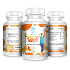 Actif Height Boost nutrition label emphasizing vitamin D3, K2, zinc, magnesium.