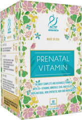 ACTIF Organic Prenatal capsule showing digestive support for prenatal digestion.