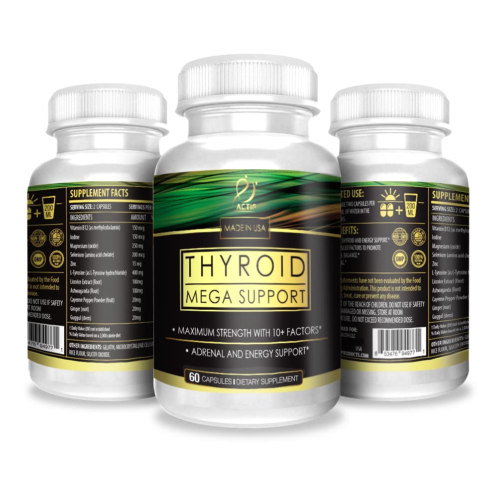 ACTIF Thyroid Mega Support energy-boost concept image for daily focus