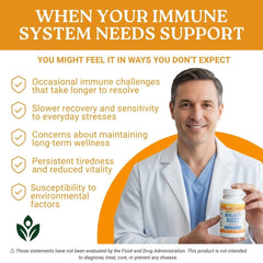 Activa Labs Immunity Boost ingredient panel highlighting Green Tea and Turmeric benefits.