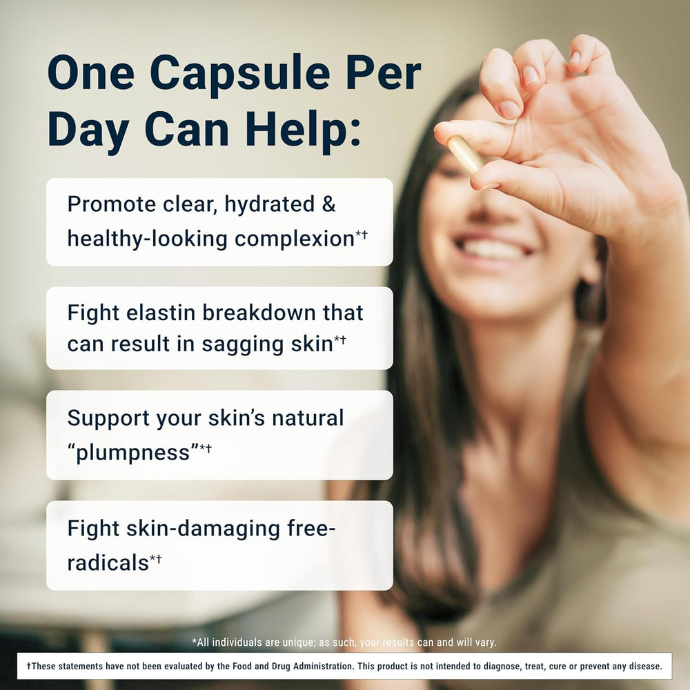ActivatedYou Essential Skin Food capsules closeup with plant-based ingredients.