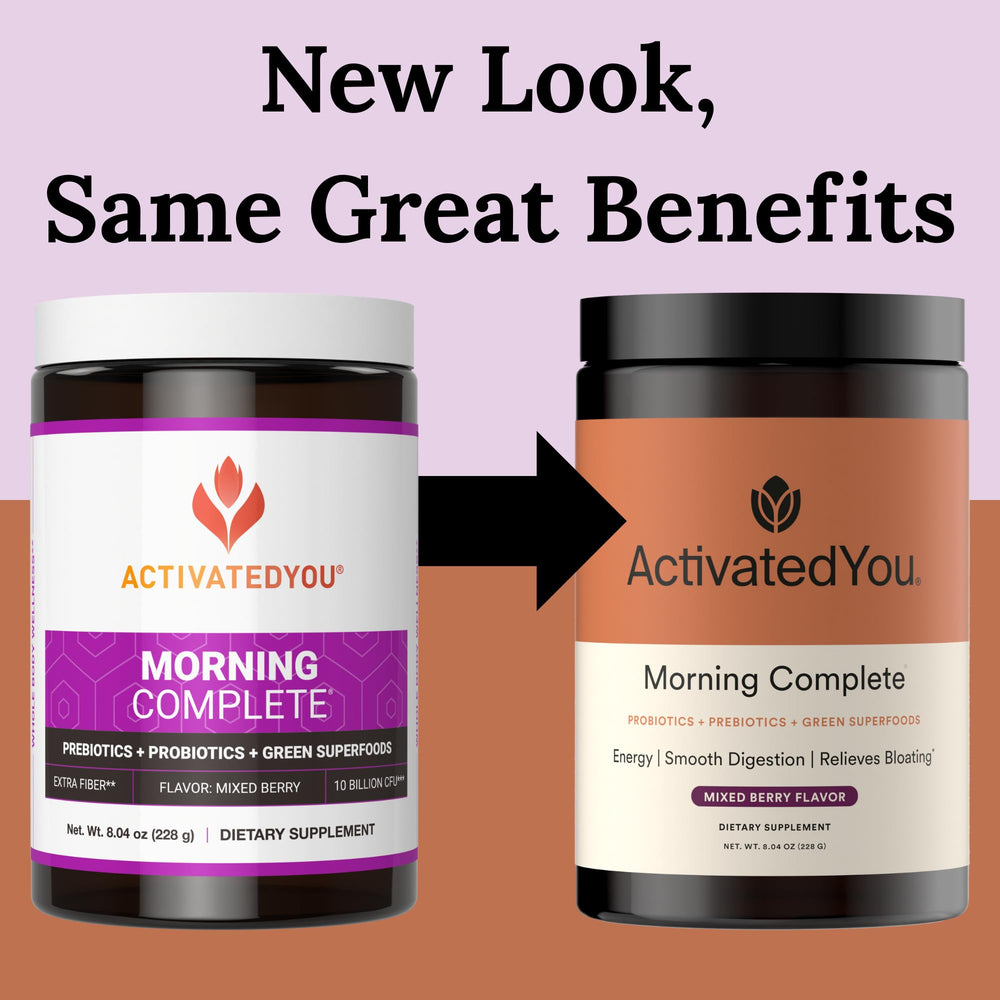 Scoop ready to measure Morning Complete for easy daily use