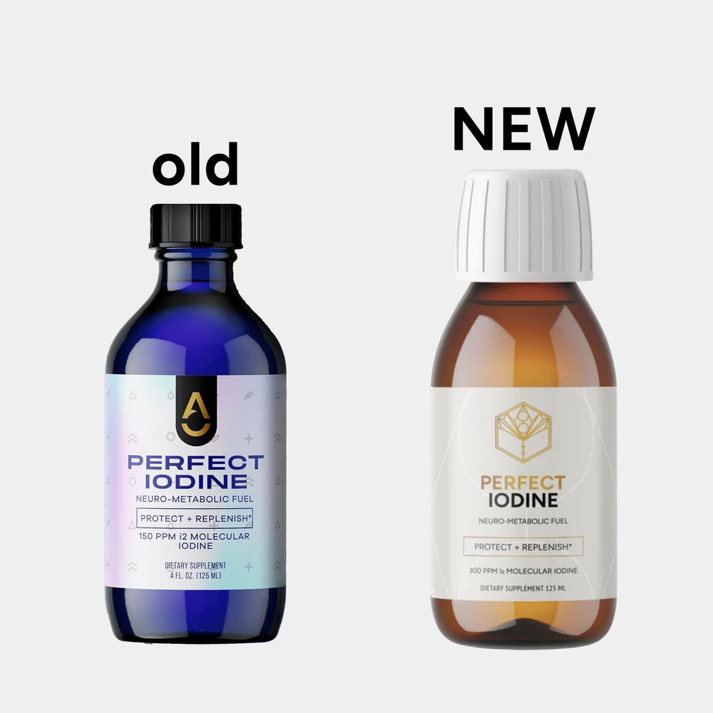 Activation Perfect Iodine Solution dropper ready for oral use and supplementation.