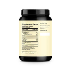 Active Stacks Collagen Vanilla in a shaker bottle for quick pre or post workout mix.