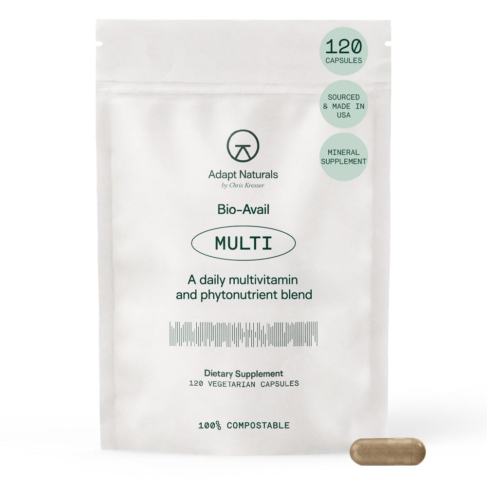 Adapt Naturals multivitamin bottle front view for daily wellness
