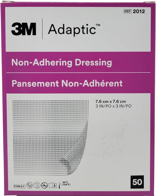 Adaptic non-adherent dressing 3x3 box of 50 for gentle wound protection