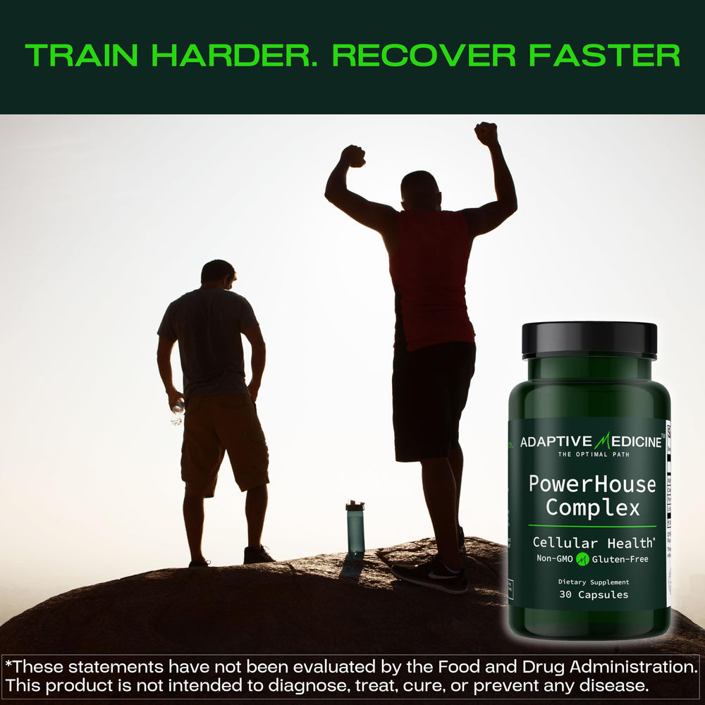 PowerHouse PQQ tablets highlight mitochondrial vitality for sustained energy.