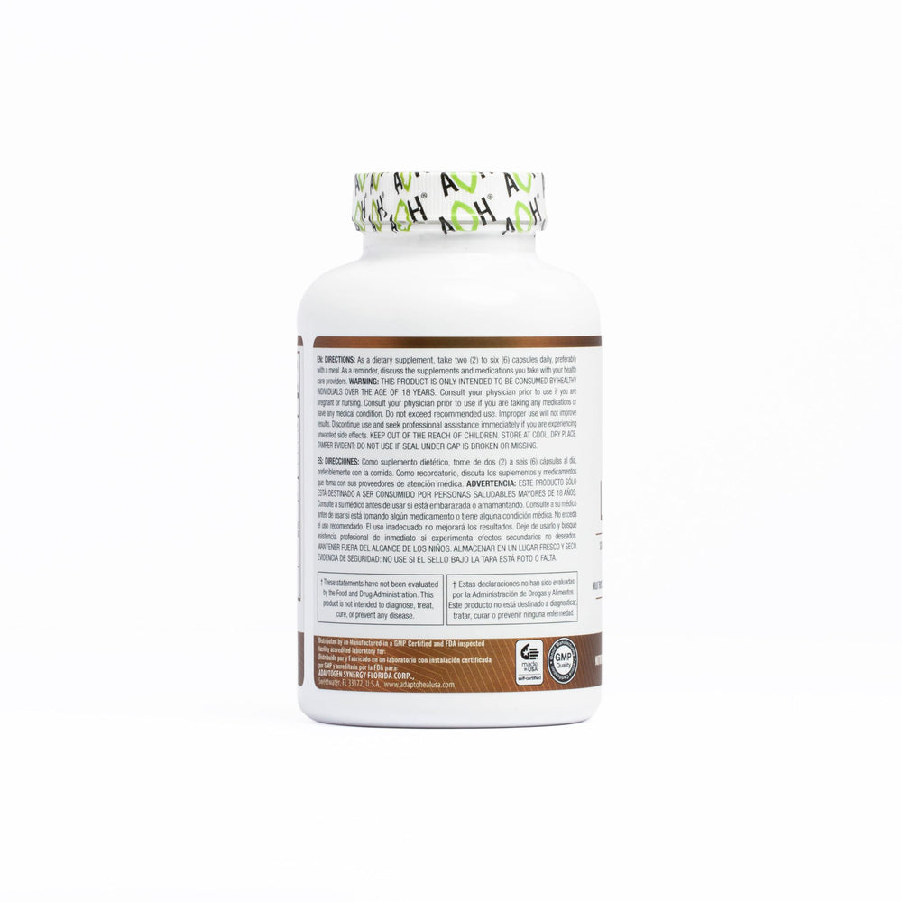 ADAPTOHEAL Bottle Pour Scene suggests easy daily use.