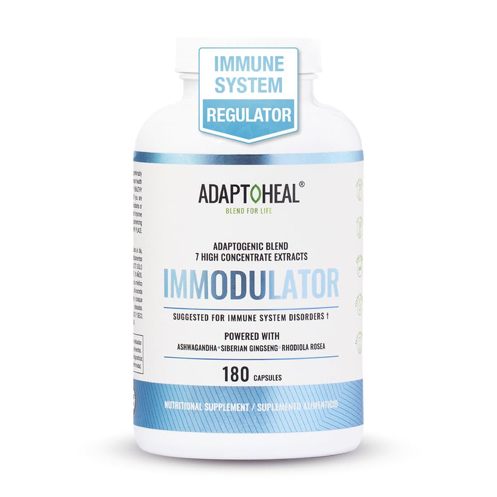 ADAPTOHEAL Immodulator bottle front with clear label—quality immune support