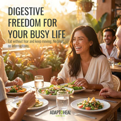 ADAPTOHEAL Intestiplus daily routine with two capsules per day.